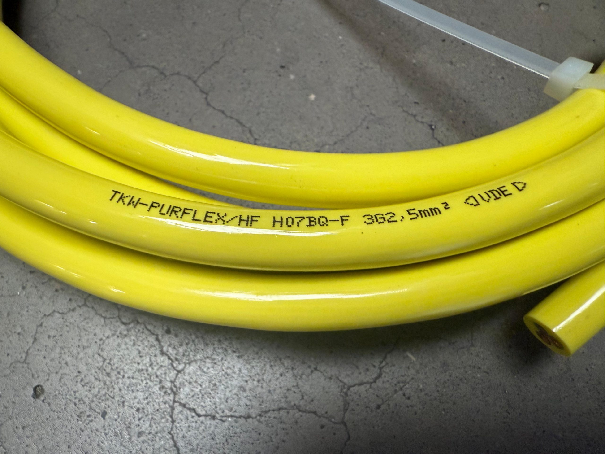 H07BQ-F Gelb – robuste, gut sichtbare Leitung für Profis